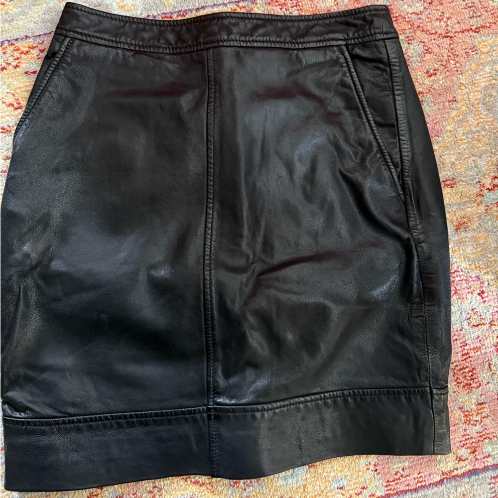 Bardot Leather Mini Skirt